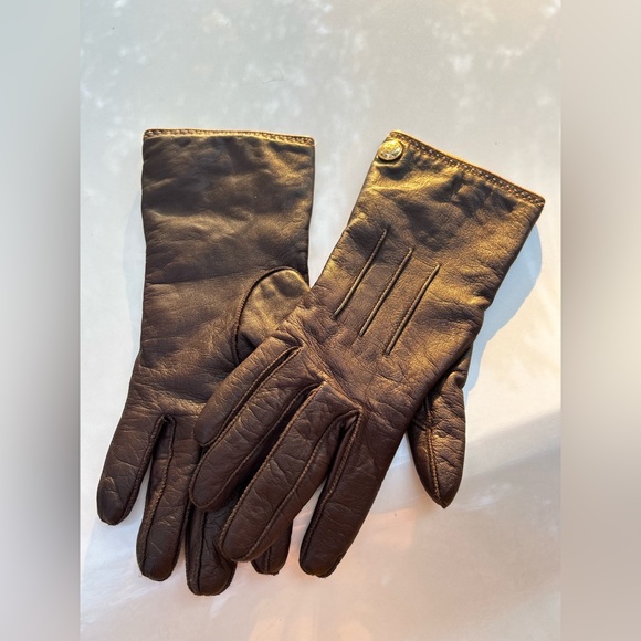 🌟 VINTAGE 🌟 Coach winter gloves wool lined 🌟 worn only once 🌟 - Picture 4 of 10